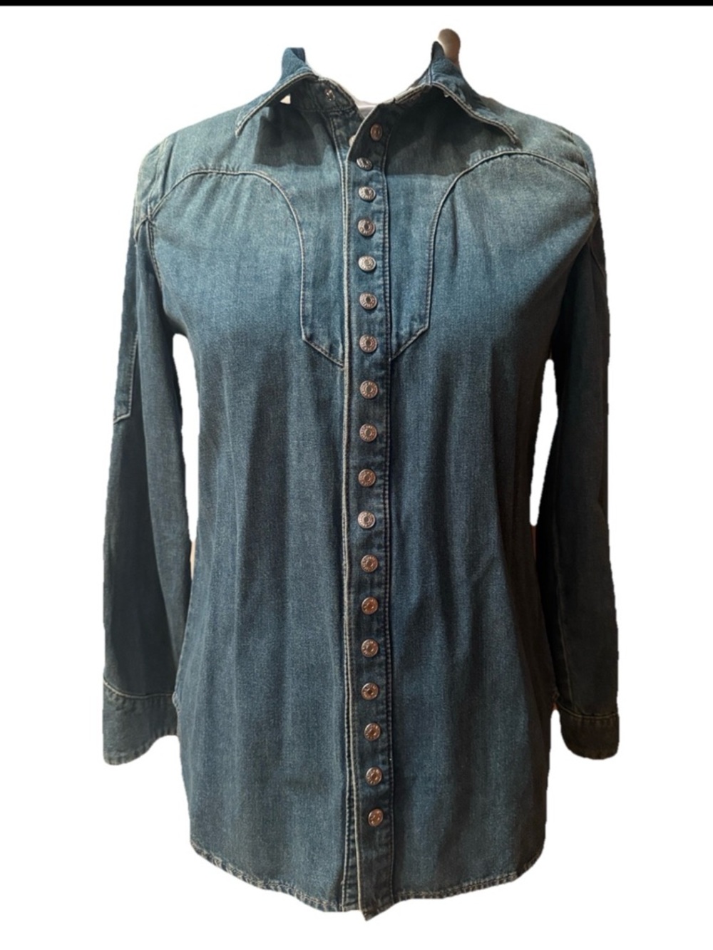 ZADIG & VOLTAIRE Thelmus long-sleeve denim shirt XS NWOT